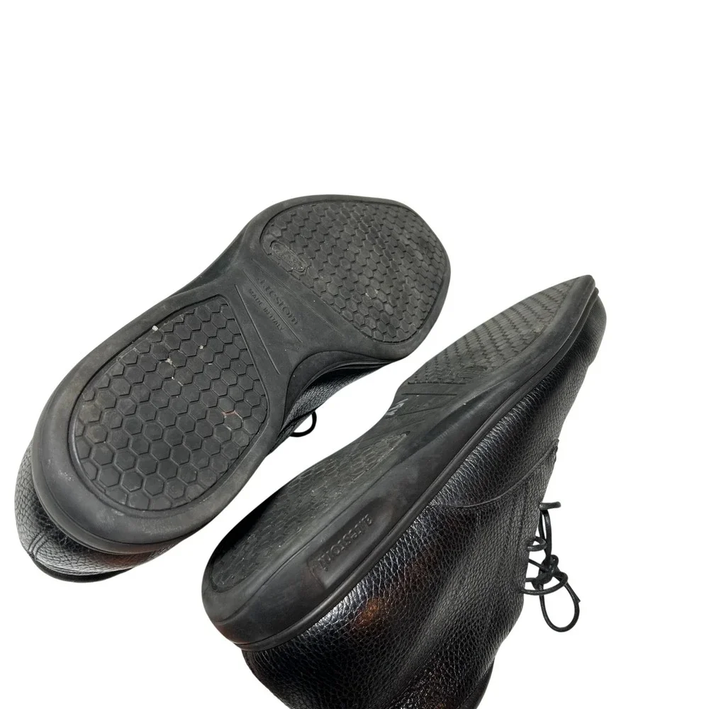 A. Testoni Mens Black Pebbled Leather Chukka Boots Made in Italy‎ Size 11